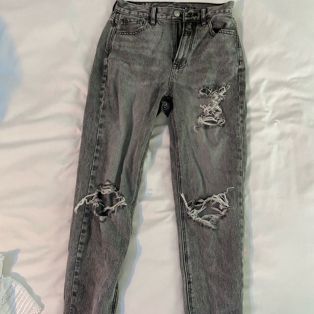 American eagle size 00 grey Mom jeans